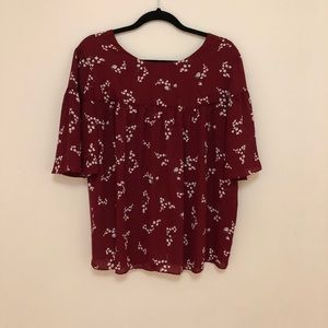 LOFT Outlet Floral Blouse